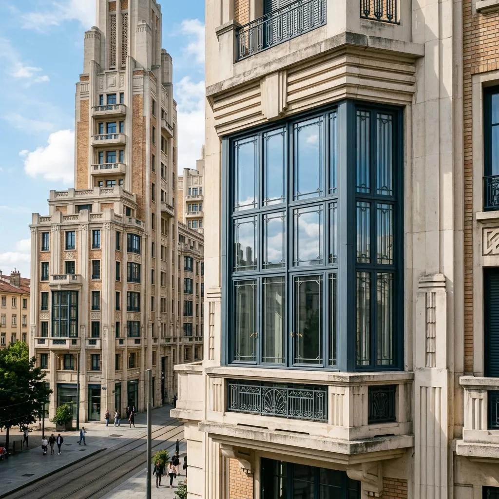 Devis Menuiserie à Villeurbanne : Gratte-Ciel Art Déco et Confort d'Été