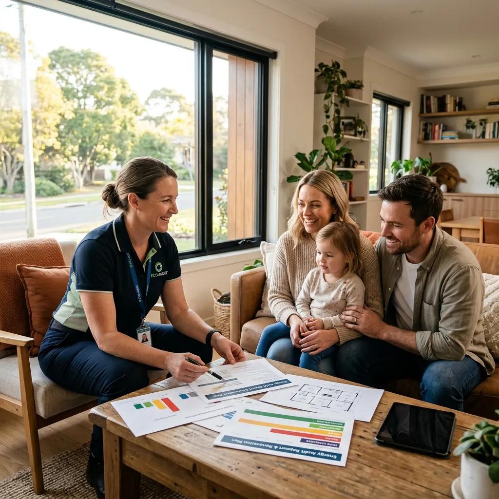 Mon Accompagnateur Rénov expliquant un devis MaPrimeRénov 2026 à une famille
