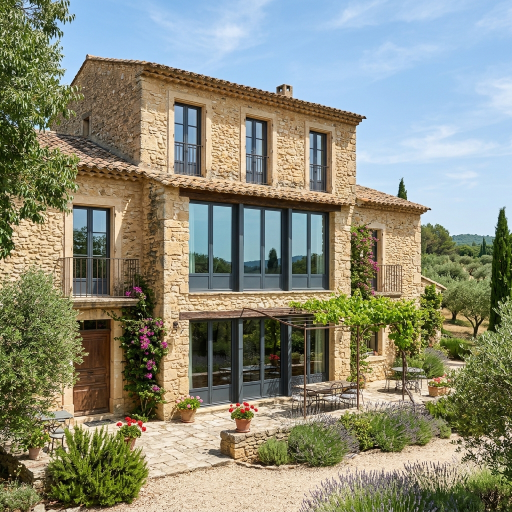 Remplacement de fenêtres aluminium double vitrage à contrôle solaire à Aix-en-Provence 13