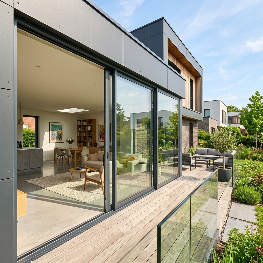 Pose de baie vitrée coulissante aluminium à Lille dans le 59 - Artisan RGE